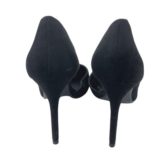 MNG Mango Black Asymmetrical Pointed Toe Stiletto High Heels Pumps Shoes Sz 8.5 - Picture 3 of 5